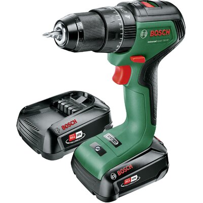 Bosch Home and Garden UniversalImpact 18V-60 06039D7101 Akkus fúrócsavarozó 18 V 2.0 Ah Lítiumion akkuval, Töltővel