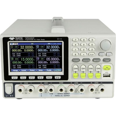 Teledyne LeCroy T3PS43203 Labortápegység, szabályozható Kalibrált (ISO) - 32 V - 3 A 212 W Kimenetek száma 4 x