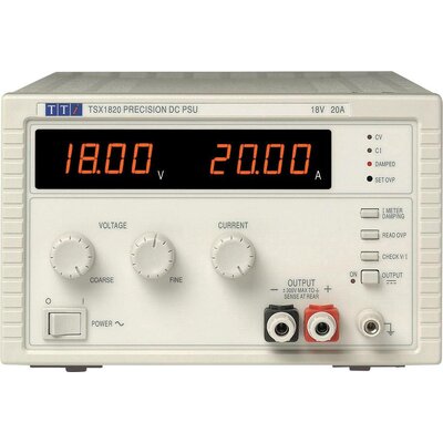 Aim TTi TSX1820 Labortápegység, szabályozható Kalibrált (ISO) - 18 V/DC - 20 A 360 W Kimenetek száma 1 x