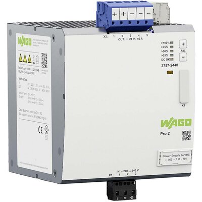 WAGO Pro 2 Kalapsínes tápegység 40 A 960 W Tartalom, tartalmi egységek rendelésenként 1 db