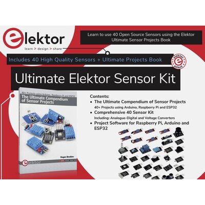 Elektor SEN-Elektorkit Érzékelő készlet 1 db Alkalmas: Raspberry Pi, Arduino