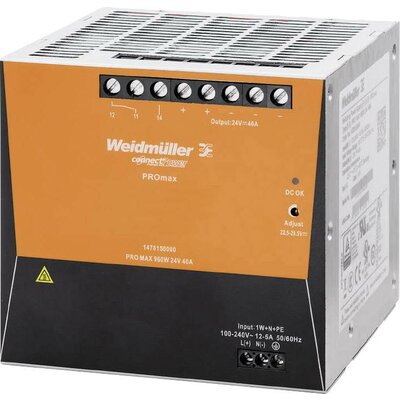 Weidmüller PRO MAX 960W 24V 40A Kalapsínes tápegység 24 V/DC 40 A 960 W Tartalom, tartalmi egységek rendelésenként 1 db