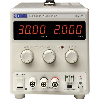 Aim TTi EL302R Labortápegység, szabályozható Kalibrált (ISO) - 30 V/DC - 2 A 60 W Kimenetek száma 1 x