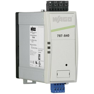 WAGO EPSITRON® PRO POWER 787-842 Kalapsínes tápegység 24 V/DC 20 A 480 W Kimenetek száma:1 x Tartalom, tartalmi egységek rendelésenként 1 db