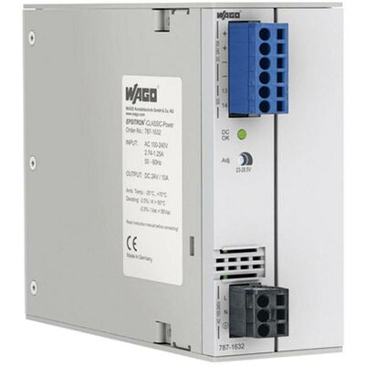 WAGO Kontakttechnik GmbH Kalapsínes tápegység 12 V/DC 15 A 225 W Kimenetek száma:1 x Tartalom, tartalmi egységek rendelésenként 1 db