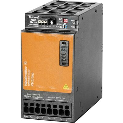 Weidmüller PRO TOP1 480W 48V 10A Kapcsolótápegység 48 V/DC 10 A 480 W Tartalom, tartalmi egységek rendelésenként 1 db