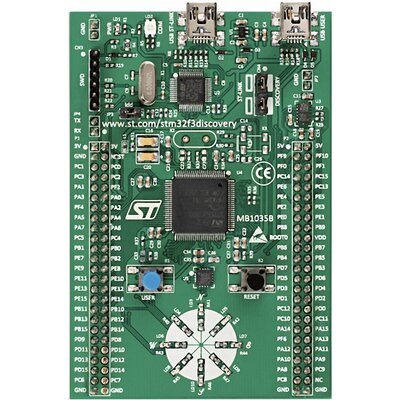 Fejlesztő készlet STM32 F3 sorozathoz STM32F303 MCU-val, STMicroelectronics STM32F3DISCOVERY