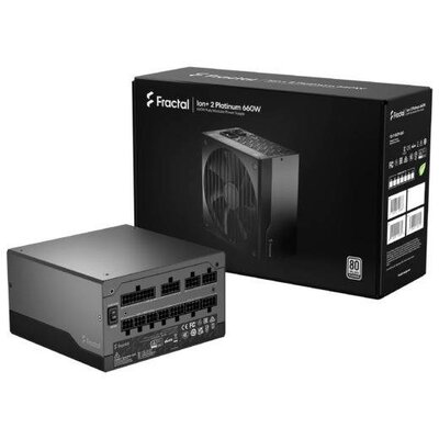 Fractal Design Ion+ 2 Platinum 660W Számítógép tápegység 660 W 80PLUS® Platinum