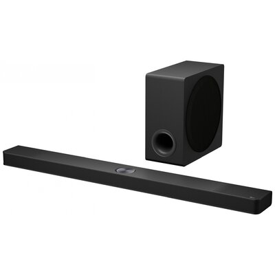 LG Electronics DS90TY.DDEULLK Soundbar Fekete Vezeték nélküli mélysugárzóval, Dolby Atmos®, Nagyfelbontású hang, Fali rögzítés, Bluetooth, WLAN