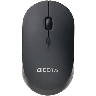 Dicota SILENT V2 WLAN egér Vezeték nélküli Optikai Fekete 3 Gombok 800 dpi, 1200 dpi, 1600 dpi