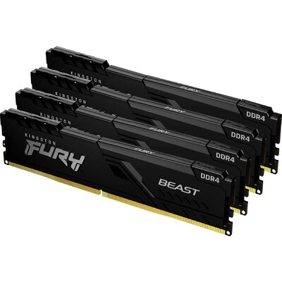 Kingston FURY Beast Számítógép munkamemória készlet DDR4 8 GB 2 x 4 GB 3200 MHz 288pin DIMM CL16 KF432C16BBK4/16