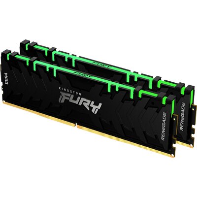 Kingston FURY Renegade RGB Számítógép munkamemória készlet DDR4 16 GB 2 x 8 GB 3000 MHz 288pin DIMM CL15 KF430C15RBAK2/16