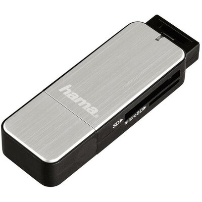 Hama 123900 Külső memóriakártya olvasó USB 3.2 (1. generáció) (USB 3.0) Ezüst