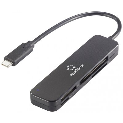 Renkforce RF-PCR-230 Külső memóriakártya olvasó USB-C® 5Gb/s Fekete