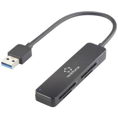 Renkforce RF-PCR-220 Külső memóriakártya olvasó USB 3.2 (1. generáció) (USB 3.0) Fekete