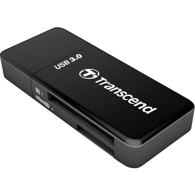 Transcend RDF5K Külső memóriakártya olvasó USB 3.2 (1. generáció) (USB 3.0) Fekete