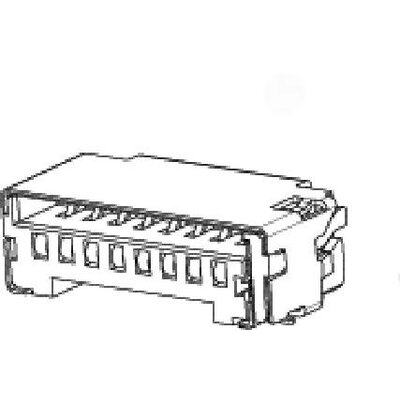 Molex Memóriakártya nyílás Pólusok száma 8 Raszterméret: 1.1 mm 47309-2651 1 db Tape on Mini reel