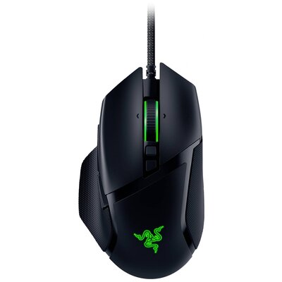 RAZER Basilisk V3 Ergonómikus gamer egér Vezetékes Optikai Fekete 11 Gombok 26000 dpi Világít, Ergonómikus