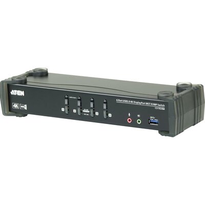 ATEN CS1924M 4 port KVM átkapcsoló Display-Port, HDMI Egér, Billentyűzet, USB 4096 x 2160 Pixel