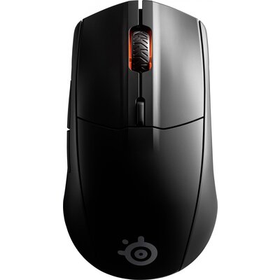 Steelseries Rival 3 Wireless Ergonómikus gamer egér Bluetooth™, Rádiójel vezérlésű Optikai Fekete 6 Gombok 18000 dpi Világít, Ergonómikus