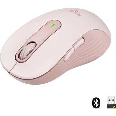 Logitech Signature M650 L WLAN egér Rádiójel vezérlésű, Bluetooth™ Méret: L Optikai Rózsa 5 Gombok 4000 dpi