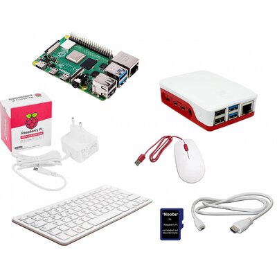 Raspberry Pi® Desktop Kit Raspberry Pi® 4 B 2 GB 4 x 1.5 GHz Billentyűzettel, Egérrel, Noobs OS-sel, Tápegységgel, Házzal, HDMI™ kábellel