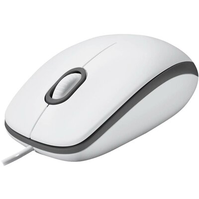 Logitech M100 WLAN egér Vezetékes Optikai Fehér 3 Gombok 1000 dpi