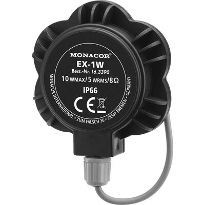 Monacor EX-1W Exciter hangszóró 10 W 8 Ω Fekete, Ezüst 1 db