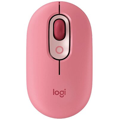 Logitech POP WLAN egér Bluetooth™ Optikai Málnapiros, Korall piros 4 Gombok 4000 dpi Easy Switch 3 készülék, zajtalan gombok, Beépített görgetőkerék