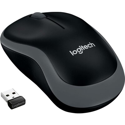 Logitech M185 WLAN egér Rádiójel vezérlésű Optikai Szürke 3 Gombok 1000 dpi