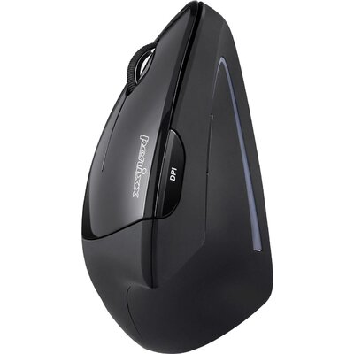 Perixx Perimice-713L Ergonomikus egér USB Optikai Fekete 5 Gombok 2000 dpi Ergonómikus