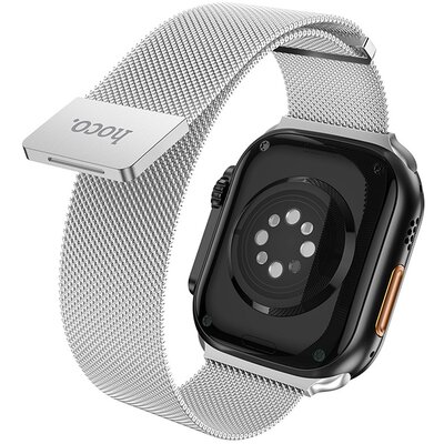 HOCO mágneses fém szíj APPLE Watchhoz 38 / 40 / 41 AS101 mm ezüst