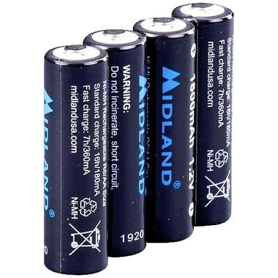 Midland Rádiójel vezérlésű készülék akku 1.2 V 1800 mAh