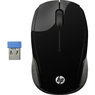 HP 220 WLAN egér Rádiójel vezérlésű Optikai Fekete 3 Gombok 1300 dpi