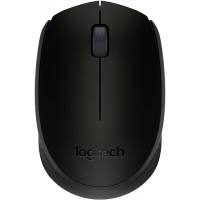 Logitech B170 OEM WLAN egér Rádiójel vezérlésű Infra Fekete 3 Gombok 1000 dpi Beépített görgetőkerék