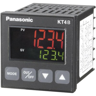 Panasonic AKT4B113100 Hőmérséklet szabályozó K, J, R, S, B, E, T, N, PL-II, C, Pt100, Pt100 -200 - +1820 °C Analóg áram (H x Sz x Ma) 56 x 48 x 48 mm