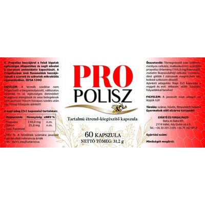 Pro/polisz propolisz kapszula 60 db