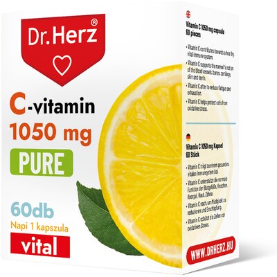 Dr.herz c-vitamin 1050 mg pure kapszula 60 db