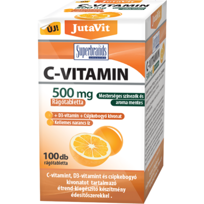 Jutavit c-vitamin 500 mg rágótabletta 100 db