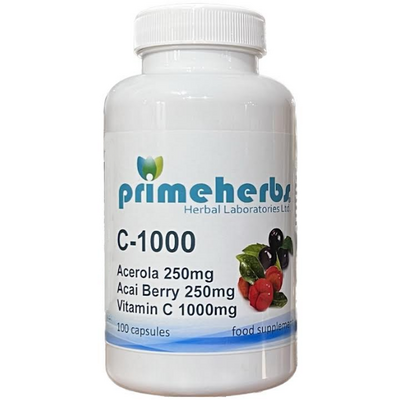 Primeherbs C-1000mg+acerola 250mg+acai 250mg 100db