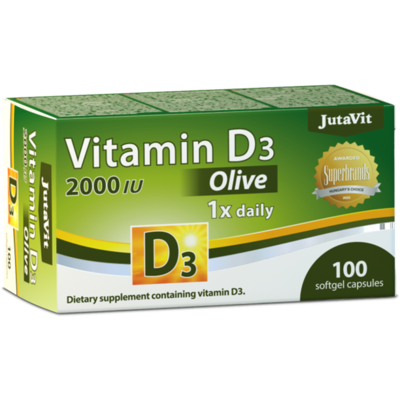 Jutavit d3-vitamin 2000 NE oliva lágykapszula 100 db