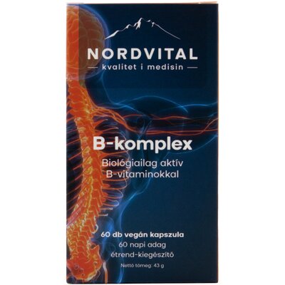 Nordvital b-komplex vegán kapszula 60 db