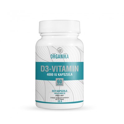 Organika d3-vitamin 4000 iu kapszula 60 db