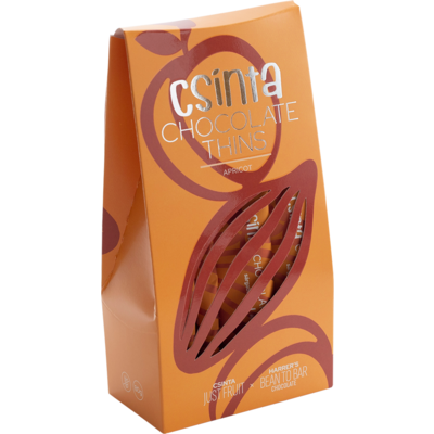 Csinta chocolate thins sárgabarack 10db-os 80 g