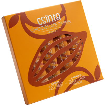 Csinta chocolate thins sárgabarack 5db-os 40 g