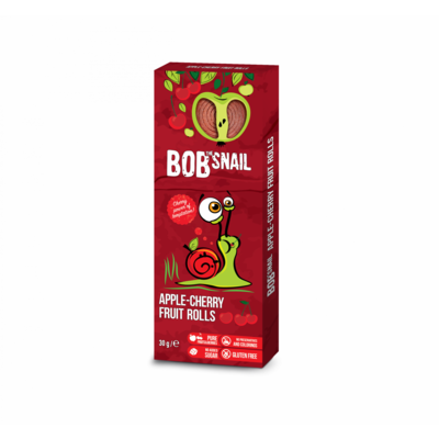 Bob Snail gyümölcstekercs alma-meggy 30 g