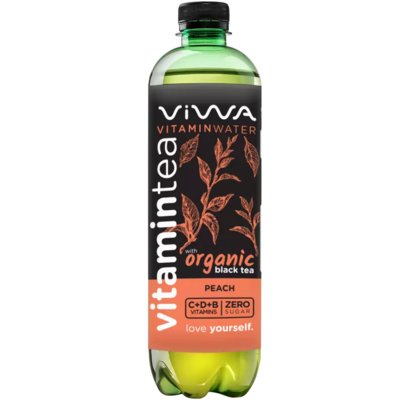 Viwa vitamintea black tea peach 600 ml