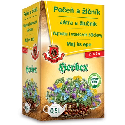 Herbex máj és epe tea 20x3g 60 g