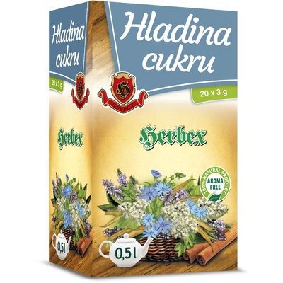 Herbex vércukor szint tea 20x3g 60 g