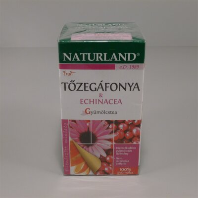 Naturland gyümölcstea tőzegáfonya-echinacea 20x2g 40 g